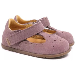 MRUGAŁA Sole LAWENDA 2125/6-50 baleriny barefoot dziewczęce skórzane,
