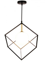 Lumes Czarno-złota lampa nowoczesna - K130-Cube
