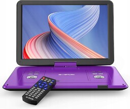 17.5" Przenośny Odtwarzacz DVD Konsola Gier Video 270°