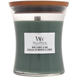 WoodWick Mint Leaves & Oak świeczka zapachowa 275