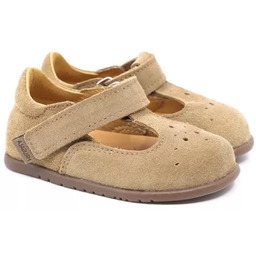 MRUGAŁA Sole Sand 2125/6-24 baleriny barefoot dziewczęce skórzane,