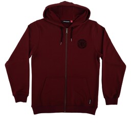 bluza INDEPENDENT - Clipper Zip Hooded Midweight Burgundy