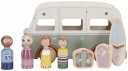 Little Dutch Drewniany Kamper Auto Samochód Campervan Vintage