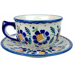 Filiżanka Duża 330ml ze Spodkiem Ru Oryginał Ceramika