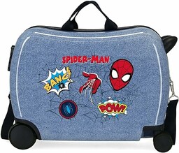 Marvel Spiderman Denim wózek kabinowy, niebieski, Walizka dziecięca