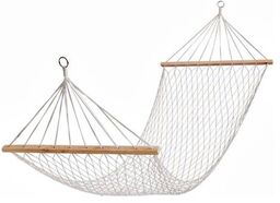 Hamak sznurkowy ze stelażem ogrodowy 200x80 120kg