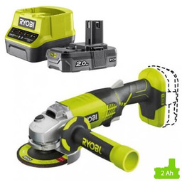 RYOBI Szlifierka kątowa RYOBI R18AG-0 + Akumulator ONE+