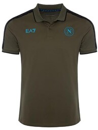 SSC Napoli Reprezentacja Polo, EA7, oficjalny produkt, Olive