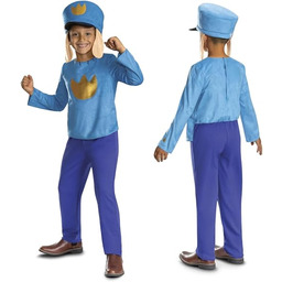 Dog Man 171919L-20L Fantazyjna sukienka filmowa INTL, niebieska