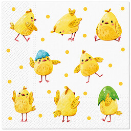 Serwetki wielkanocne Kurczaczki - 33 cm - 20