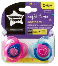 Tommee Tippee Smoczek NIGHT TIME 0-6m (mix)