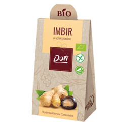Imbir w czekoladzie gorzkiej BEZGLUTENOWY BIO 50 g