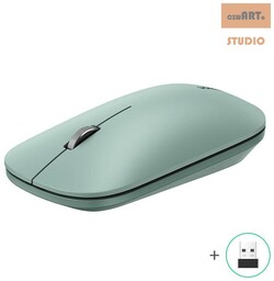 Ugreen poręczna myszka bezprzewodowa USB zielony