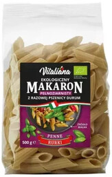Vitaliana Makaron penne semolinowy razowy 500 g (EKO)