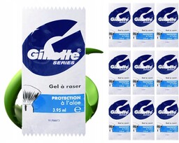 10x PODRÓŻNY PODRĘCZNY ŻEL DO GOLENIA GILLETTE PROTECTION