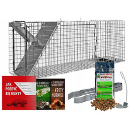 Żywołapka Pułapka Klatka na Kuny Łaski Norki Koty