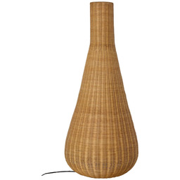 Lampa Podłogowa Lucande, Takeo, drewniany, salon, drewno, boho