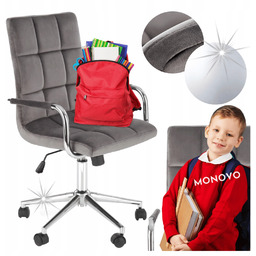 Krzesło Obrotowe dla Dziecka Gonzo 4 Szary Welur