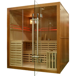 Sauna fińska Nordum Solea 4-osobowa brązowa