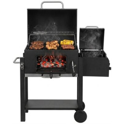 LUND Grill ogrodowy węglowy Deluxe 99925 Zamykany, wędzarnia,