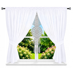 Firana gotowa 150x200 panel Łapacz Snów Filc Szary