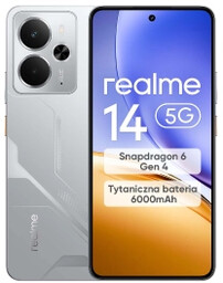 realme 14 5G 12/256GB 6,67" 120Hz 50Mpix Srebrny