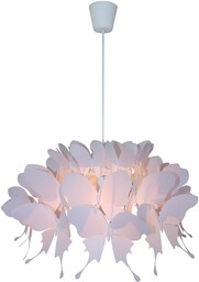 Lampa wisząca Farfalla 1xE27 różowa LP-MD088-3439A/1P RÓŻOWY -