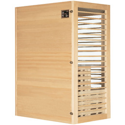 Sauna hybrydowa narożna Nordum Combi 3-osobowa naturalna