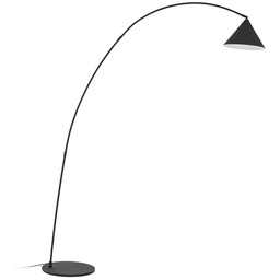 Lampa Podłogowa Lindby, Triangolo, czarny, salon, metal, nowoczesny