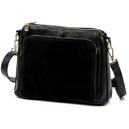 Luka damska listonoszka na ramię skóra naturalna dwie