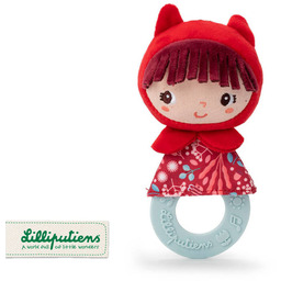Grzechotka z silikonowym gryzakiem Czerwony Kapturek 83485 LILLIPUTIENS