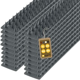 Plastikowe kolce Tosta przeciw ptakom 50 cm szare