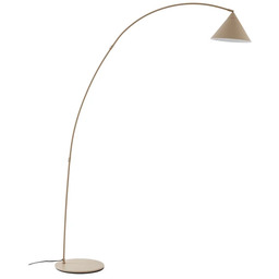Lampa Podłogowe Lindby, Triangolo, beżowy, salon, metal, nowoczesny