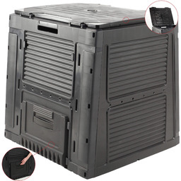 Kompostownik ogrodowy Keter 470L, czarny