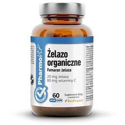 PHARMOVIT Żelazo organiczne Fumaran żelaza, 60 kaps.