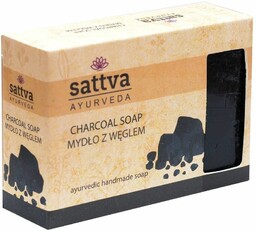 Naturalne Mydło Glicerynowe z Węglem Sattva, 125g