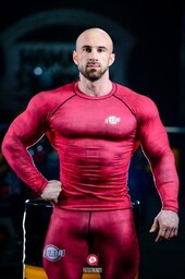 Koszulka rashguard czerwony męska Furia
