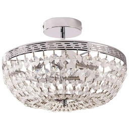 Lindby - Mondrian Lampa Sufitowa Clear/Chrome