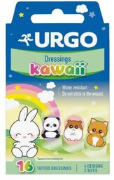 URGO Kawaii Tattoo Dressings Plastry dla dzieci, 16