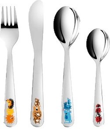 Tescoma, Bambini, Zestaw sztućców, Zwierzątka, 4 szt.