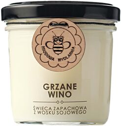 Świeca z wosku sojowego Grzane Wino Miodowa Mydlarnia
