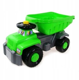 Duże Auto Ciężarówka Wywrotka Jeździk Odpychacz 77CM Zielony