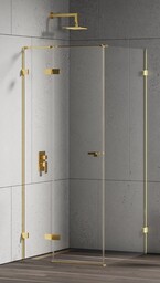New Trendy Eventa Gold Shine kabina prysznicowa prostokątna