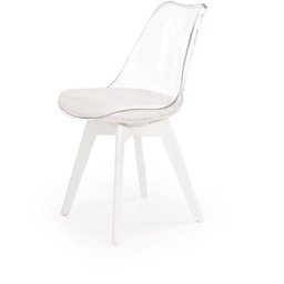 Krzesło Nowoczesne Transparentne Nowoczesne Skóra