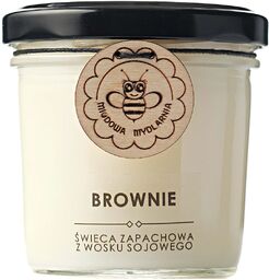 Świeca z wosku sojowego Brownie Miodowa Mydlarnia -