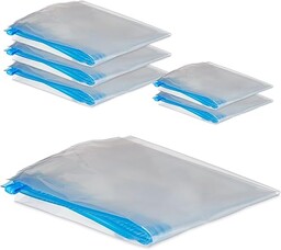 Relaxdays Worki próżniowe na ubrania, zestaw 6 sztuk,