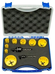 KARNASCH Zestaw otwornic i uchwytów z wiertłami uniwersalny