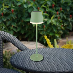 Globo Lampa solarna LED, metalowa, jasnozielona, wysokość 41
