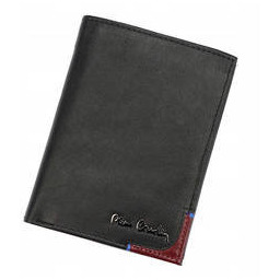 Duży, skórzany portfel męski bez zapięcia zewnętrznego