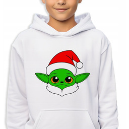 Bluza Biała Świąteczna BABY YODA CHRISTMAS Na Święta